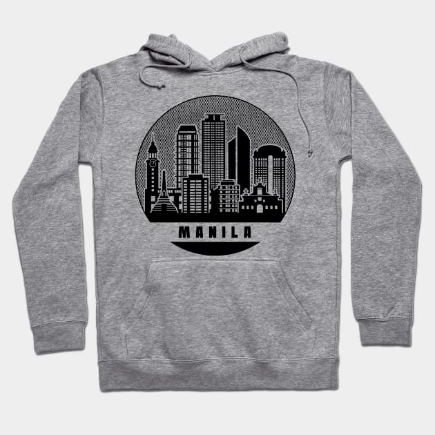 Manila NCR Skyline Hoodie by travel2xplanet